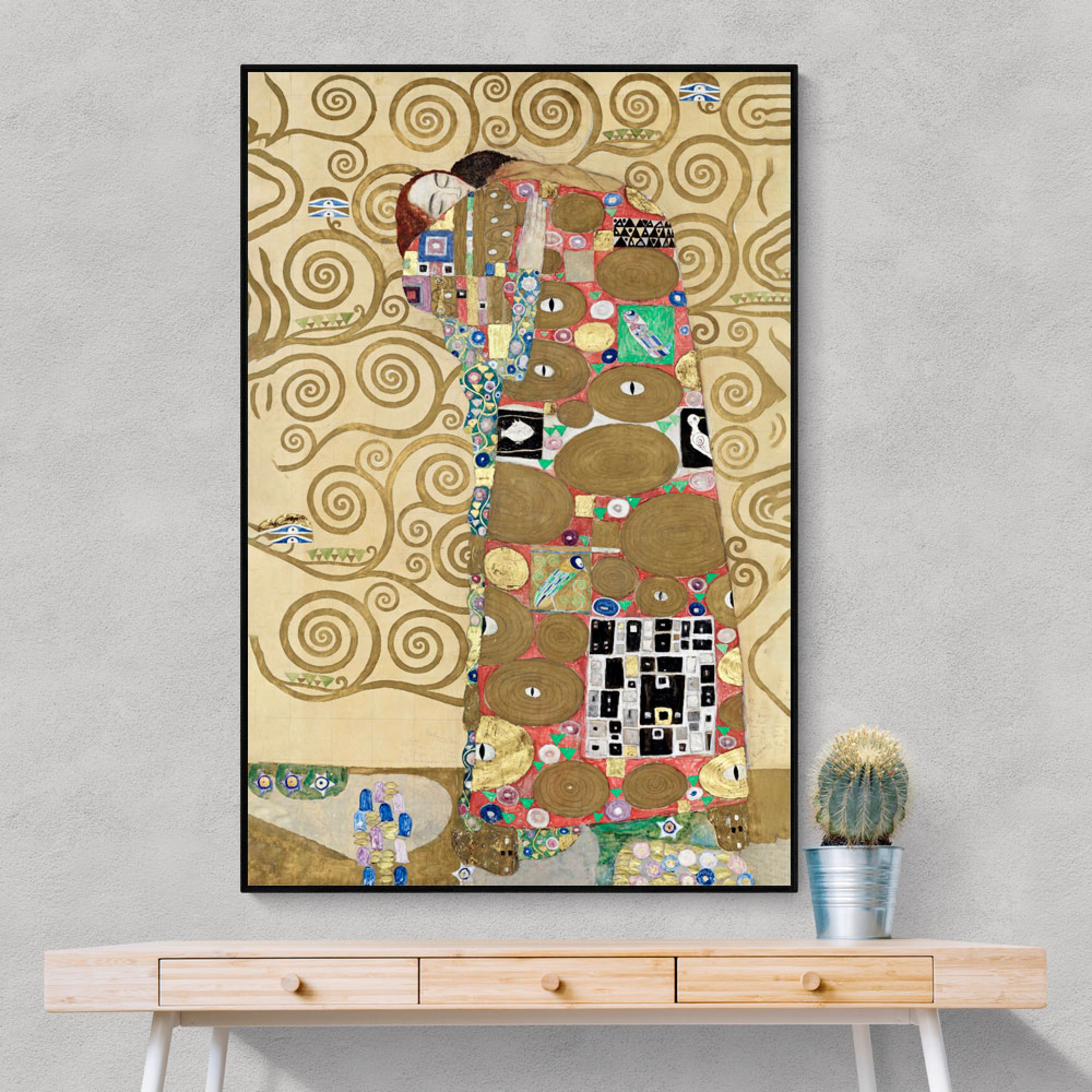 Fulfillment By Gustav Klimt Wall Art